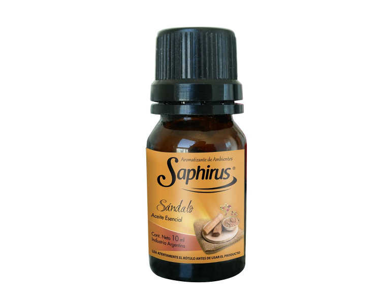 AROMATIZANTE ACEITE P/HORNILLO SANDALO SAPHIRUS 10ML. - 477