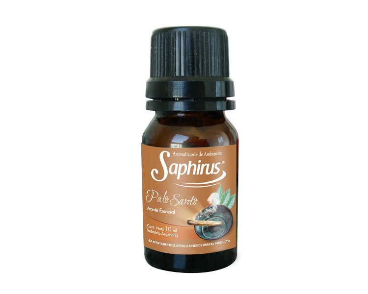 AROMATIZANTE ACEITE P/HORNILLO PALO SANTO SAPHIRUS 10ML. - 477