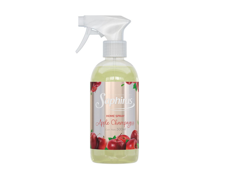 AROMATIZADOR HOME SPRAY APPLE CHAMPAGNE SAPHIRUS X 500ML. - 677