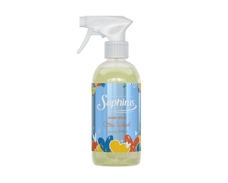AROMATIZADOR HOME SPRAY CITRIC WOOD SAPHIRUS X 500ML. - 677
