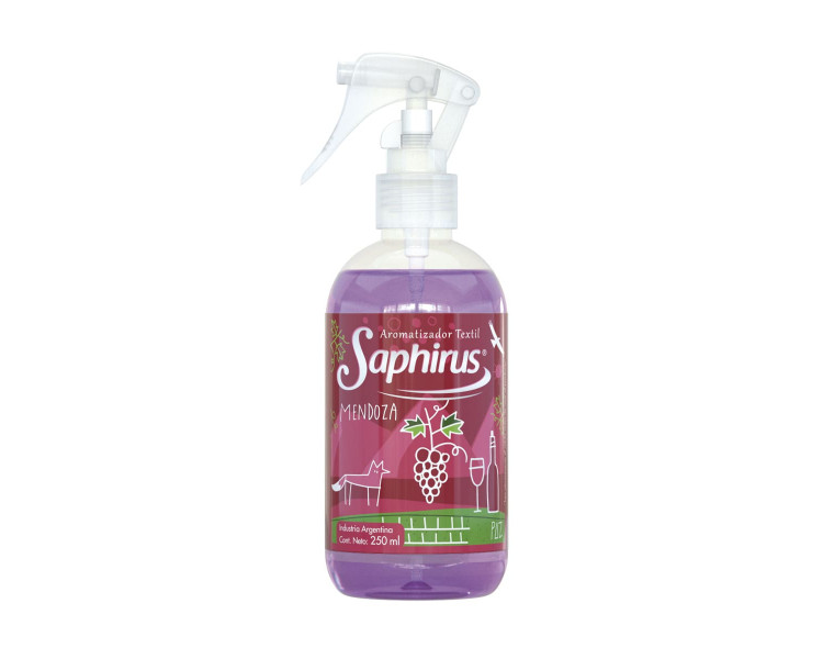 AROMATIZADOR TEXTIL UVA - MENDOZA SAPHIRUS X 250ML. - 417