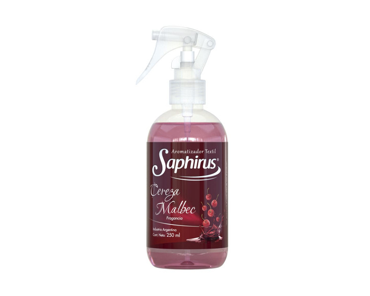 AROMATIZADOR TEXTIL CEREZA MALBEC SAPHIRUS X 250ML. - 417