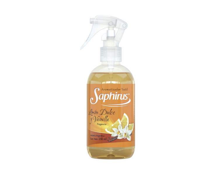 AROMATIZADOR TEXTIL LIMON DULCE Y VAINILLA SAPHIRUS X 250ML. - 417