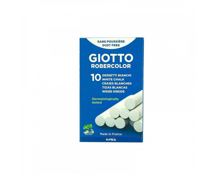 TIZA GIOTTO ROBERCOLOR BLANCA X10- 015501