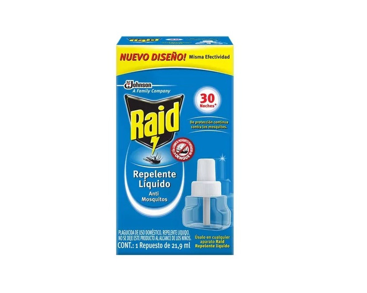 REPELENTE RAID 45 NOCHES REP. LIQ. ELECTRICO X1 - 954-324780