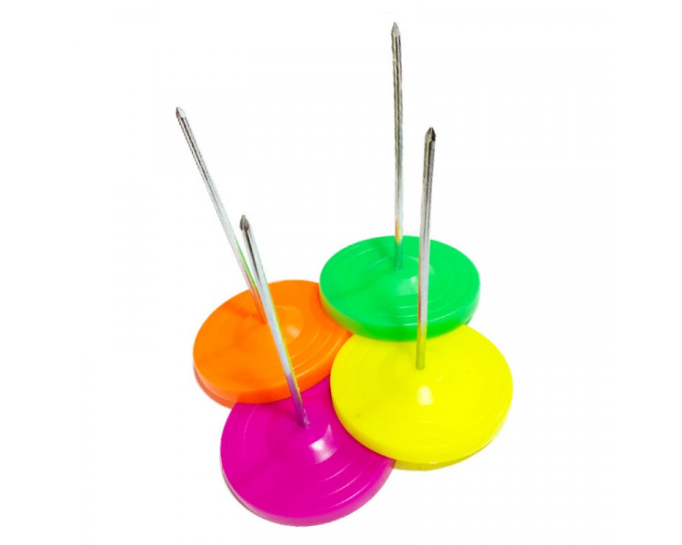 PINCHA PAPEL LIGGO DE METAL 11 CM. BASE PLASTICA (X1) - 015019