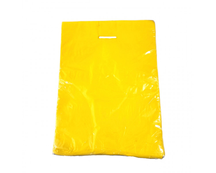 BOLSA TROQUEL AD ECO LISA 35X45 AMARILLA (X50)