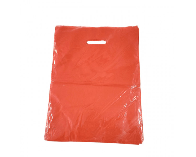 BOLSA TROQUEL AD ECO LISA 30X40 ROJA (X50)