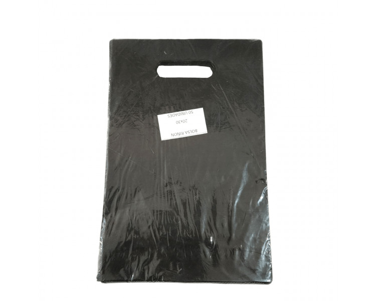 BOLSA TROQUEL AD ECO LISA 20X30 NEGRA (X50)